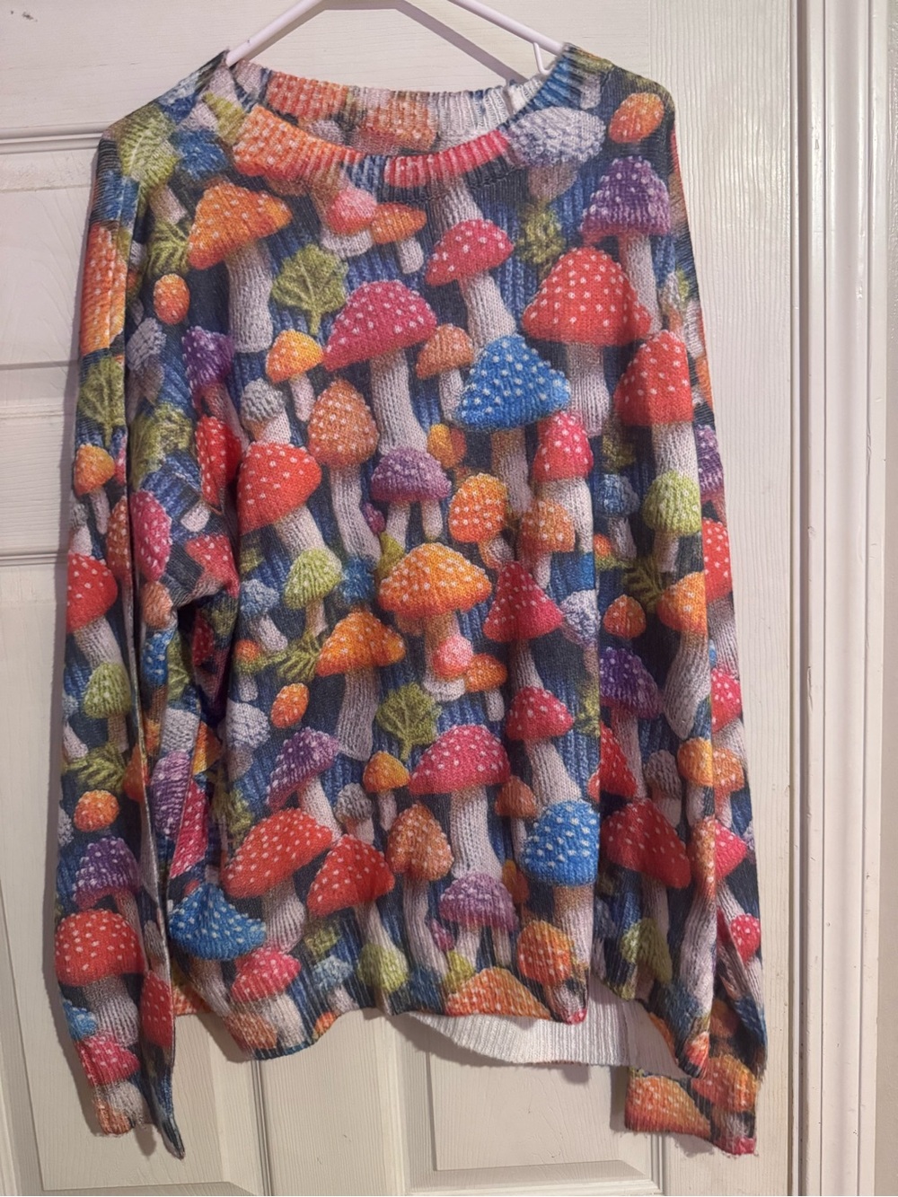 Multicolor Mushroom Print Women's Skirt